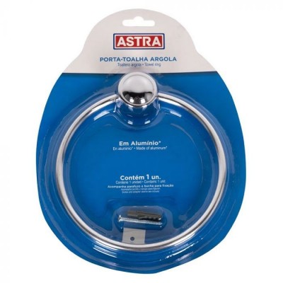 PORTA TOALHA ARGOLA KBM/CAT ASTRA