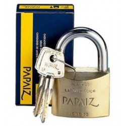 Cadeado Latao 50Mm Chaves Tetra Em Latao Papaiz