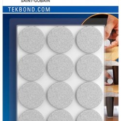 FELTRO REDONDO 20MM BRANCO C/24 TEKBOND