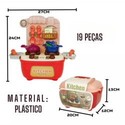 Maleta Cozinha BRinq 19Pc 17Q05 Ddg Toys