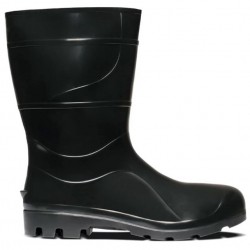 Bota Botina De Segurança N40 Pvc Cano Médio Antiderrapante Galocha