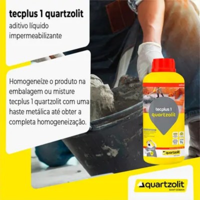 Aditivo Impermeabilizante Quartzolit Tecplus 1 1L
