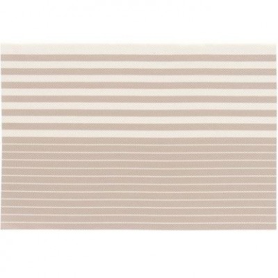 F - JOGO AMERICANO TRAMA DESIGN LISTRAS TAUPE