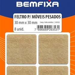 F - FELTRO ADES QUAD BG MOV PESADO 30X30 BEMFIXA