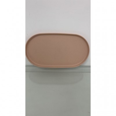 Travessa Oval Bambu PP Lines Salmão 0,5cm 220838 Lyor