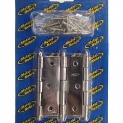 F - DOBRADICA CROM S/ ANEL 3 METAL NOBRE