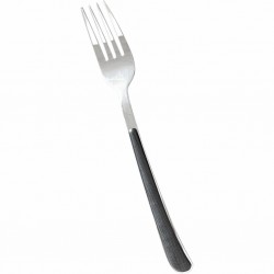 Faqueiro 24 Peças Talheres de Aço Inox com Cabo Preto BTC