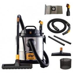 Aspirador Pó E Água Wap Gtw Inox 20 Com Soprador 1600w 160mbar 20 Litros