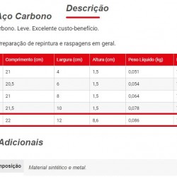 ESPATULA ACO 12CM 135 CONDOR