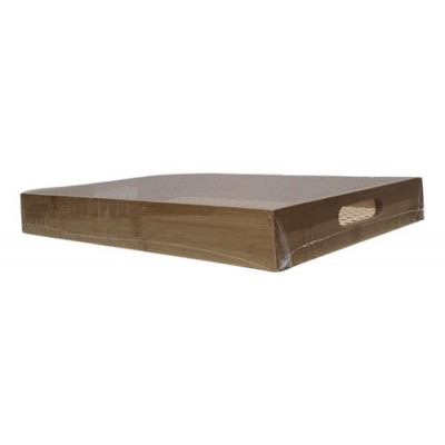 F - BANDEJA BAMBU RET PALHA 39CM BM24025 MIMO