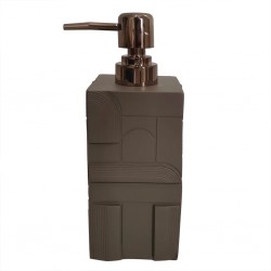 Porta Sabonete Líquido Dispenser - Cinza e Bronze BTC
