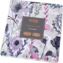 F - JOGO DE CAMA 200 FIOS CASAL ESTAMPADO EMOTION