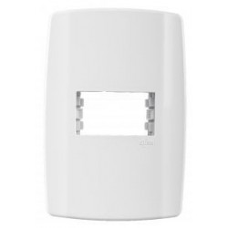 PLACA 4X2 1 POSTO HORIZ C/SUP SLIM ILUMI