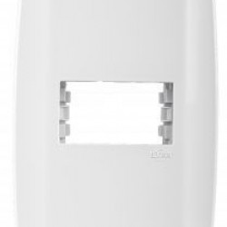 PLACA 4X2 1 POSTO HORIZ C/SUP SLIM ILUMI