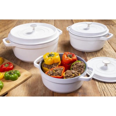 Caçarola Hercules Redonda cor Branca, 21,3CM, PA900020C