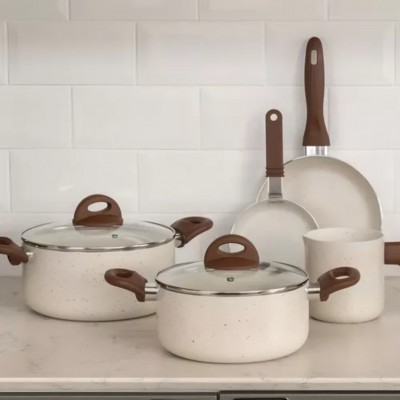 Conjunto 06 Pan Ceram  Smart Vanilla 4791/102 Brinox