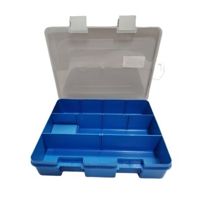 Caixa Organiz Medio 17X24 Crist/Az Global Plastic