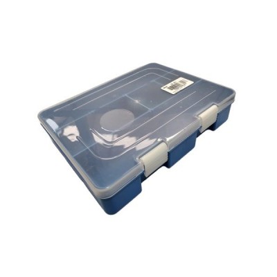 Caixa Organiz Medio 17X24 Crist/Az Global Plastic