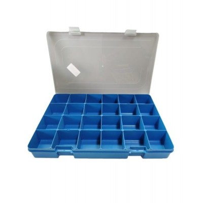 Caixa Organiz Grande 22X37 Crist/Az Global Plastic