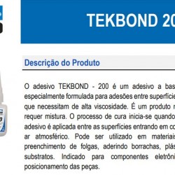 Adesivo Instantaneo 20Gr 200 Tekbond