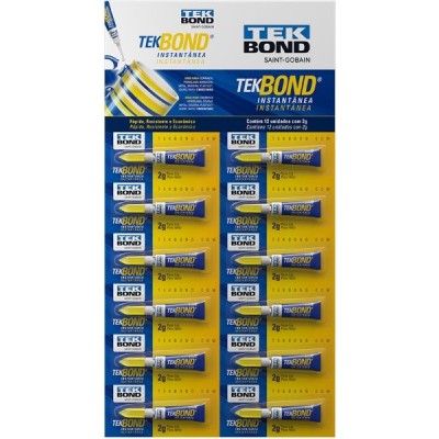 Adesivo Instantaneo 2Gr Blister Tekbond