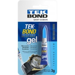 Adesivo Instantaneo Gel 3Gr Blister Tekbond