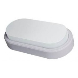 F - ARANDELA OVAL FAT LED BCO 8W 6500K DEMI