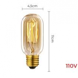 F - LAMP FILAMENTO CARBONO BCF-T45 40W 110V