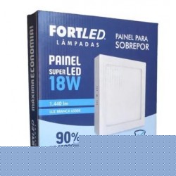PAINEL LED 18W SOB QUAD 6500K BR FORTLED