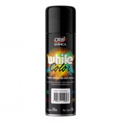 Tinta Spray na Cor Preto Fosco de 340ml - ORBI
