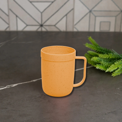 Caneca Lyor PP Bambu Stripes 340Ml Bege 5932