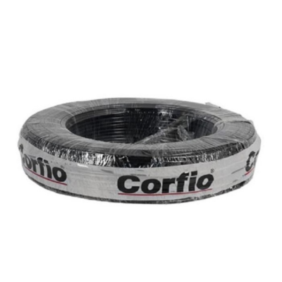 Cabo Flexivel 6,00Mm Pt Rl 100Mt Corfio