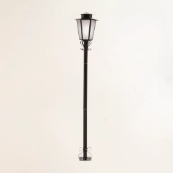 Arandela Poste Aco Fosf P-3 1,76M Preto Ideal