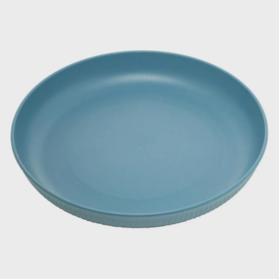 Prato P/Sobremesa Bambu e PP Stripes Azul 20cm 221298 Lyor