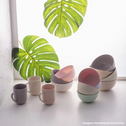 Bowl Lyor PP Bambu Lines 15x7,5 Bege 1368