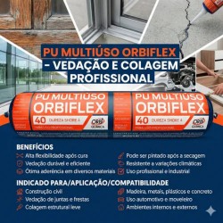 O - ADESIVO SELANTE PU40 BR SACHE 900G ORBI