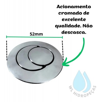 Botao Acio Duplo Cr Mbd/U2 Astra