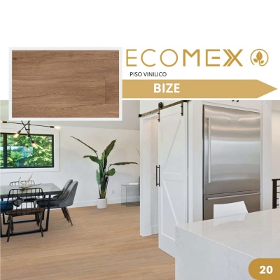 Piso Vinilico Ecomex Ecohome Bize Cx 4,46M²