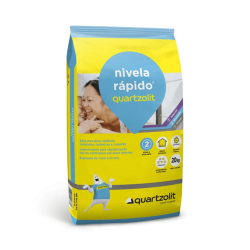 Massa Nivela Rapido Quartzolit Cinza 20Kg