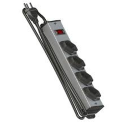 Filtro de Linha Metalico Qualitronix QFLM4 4 Tomadas 2P+T