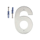 NUMERO RESIDENCIAL ACO INOX 6 6168 ANKOR