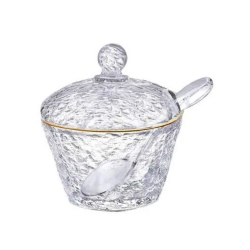 Açucareiro de Cristal Fio de Ouro Petra - 2790 Lyor