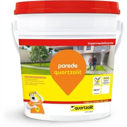 Pintura Emborrachada P/ Parede Quartzolit Branco 3,6Kg