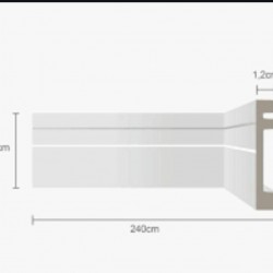 Alizar Poliestireno Ecomex Frisado 07Cmx2,40M Branco