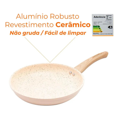 Jogo 5 Panelas Lyor Ceramica Induçao Gran Chef Bege 221027