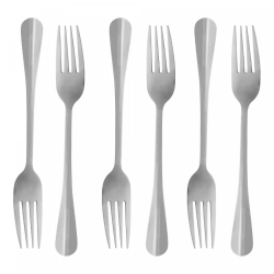 Cj 06 Garfos P/Mesa Aço Inox Positano 1273 Lyor