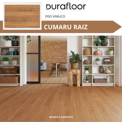 Piso Laminado Durafloor Nature Cumaru Raiz Cx 2,51M²