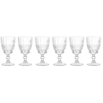 Conjunto 6 Taças de Água de Vidro Libélula 300ml - 6479 Lyor