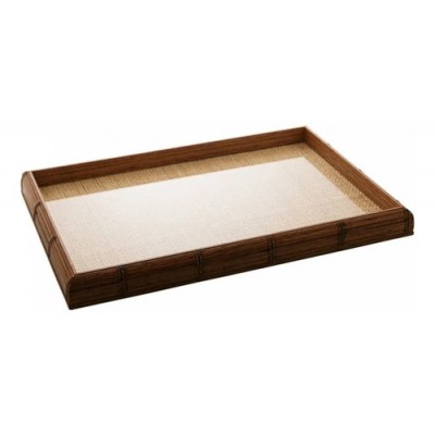 Bandeja De Madeira Bambu Com Sisal Natural - 13443 Wolff