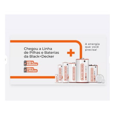 F - PILHA ALCALINA AA BLISTER C/02 B&D